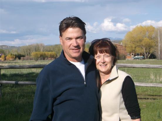 peter & Susan on the back porch